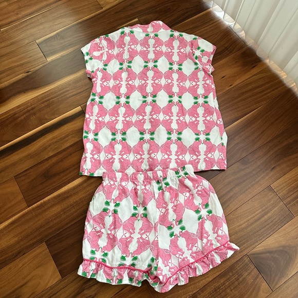 JAYES STUDIO INTIMATES TWO PIECE SET PINK ELEPHANT 🐘 AND 🌴 BOTH SIZE XSMALL - Picture 11 of 11